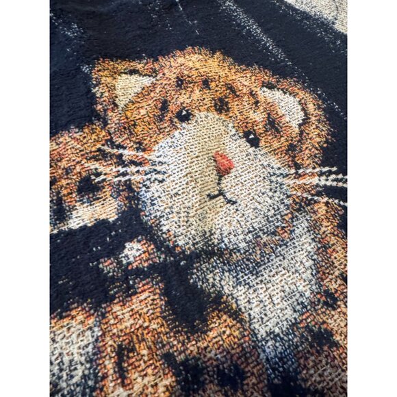 Vintage Boyds Bears & Friends Tapestry Throw Blanket – Leopard Trim – Adorable B - Picture 4 of 16